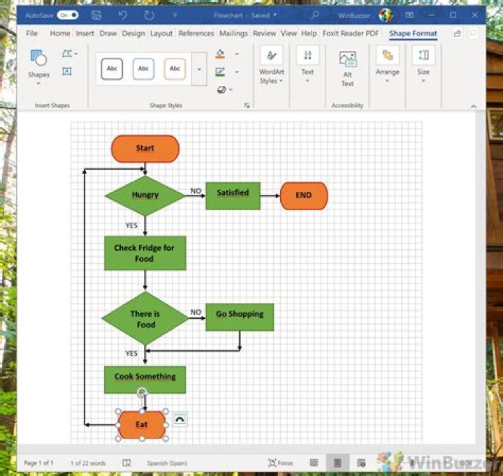 How to make a flowchart in word