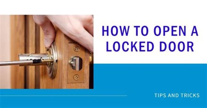 How to open a locked door