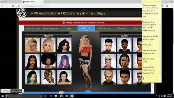 Imvu Make Account