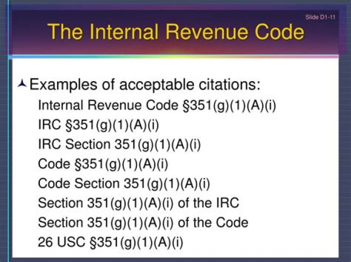 Internal Revenue Code (IRC) - How To Discuss