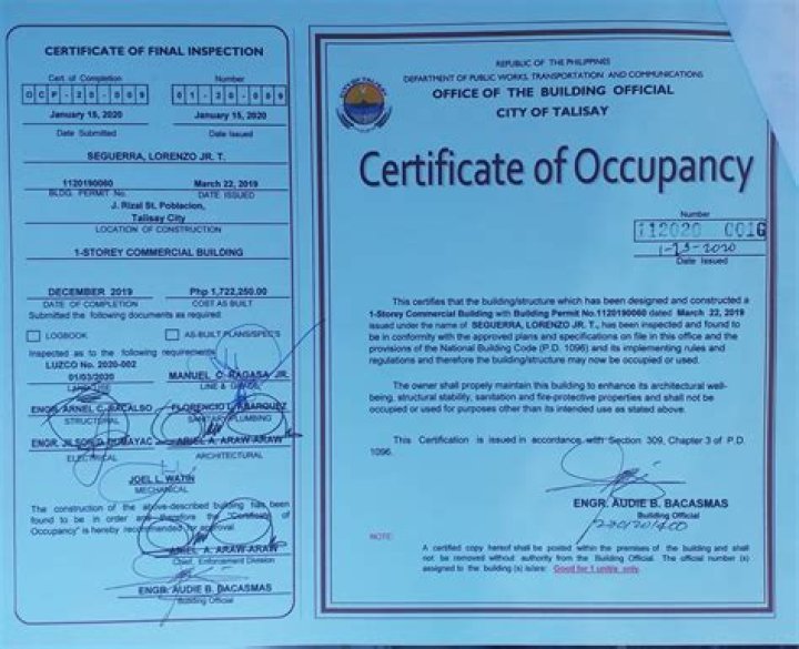 occupancy permit