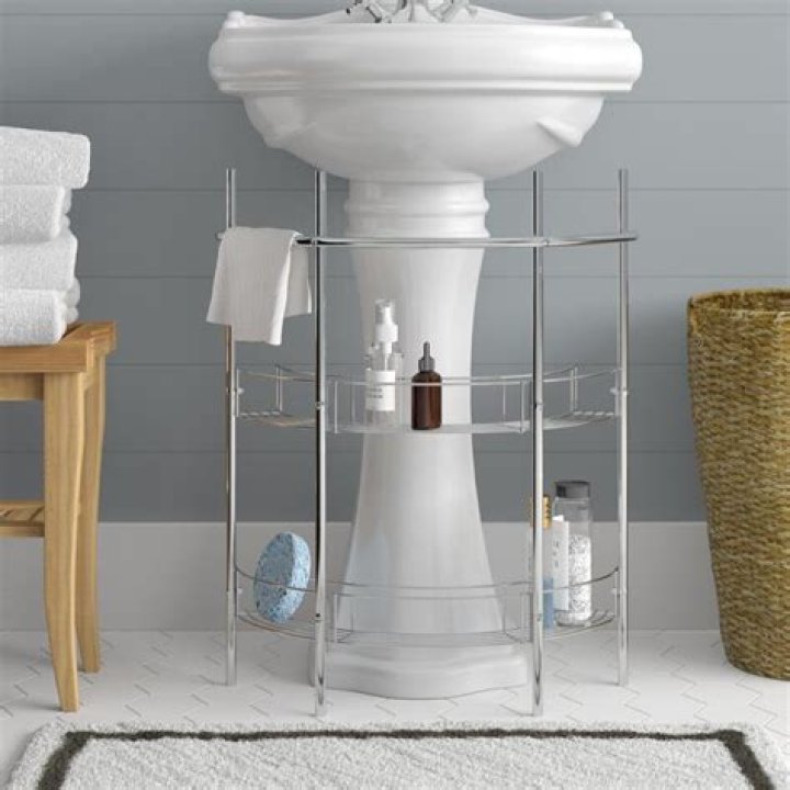 pedestal sink storage