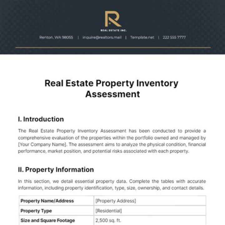 Property inventory - How To Discuss