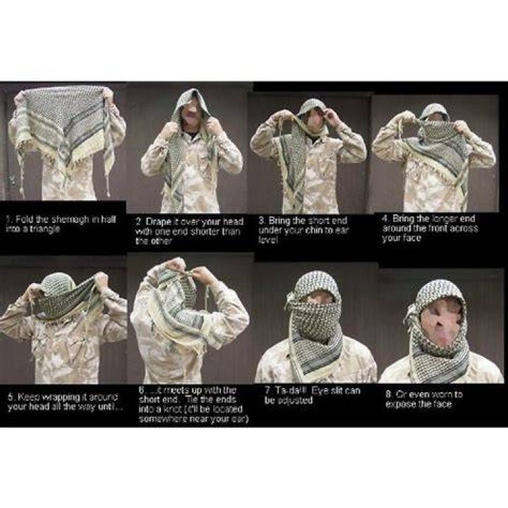 Shemagh head wrap - How To Discuss