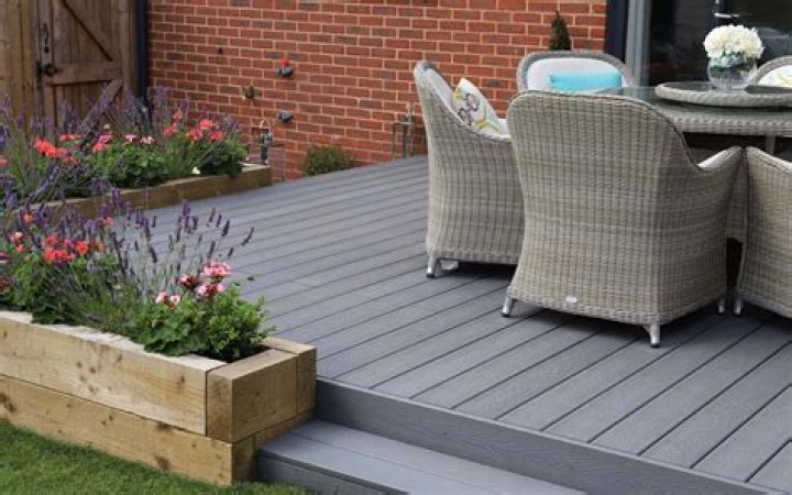 What is a composite decking made of